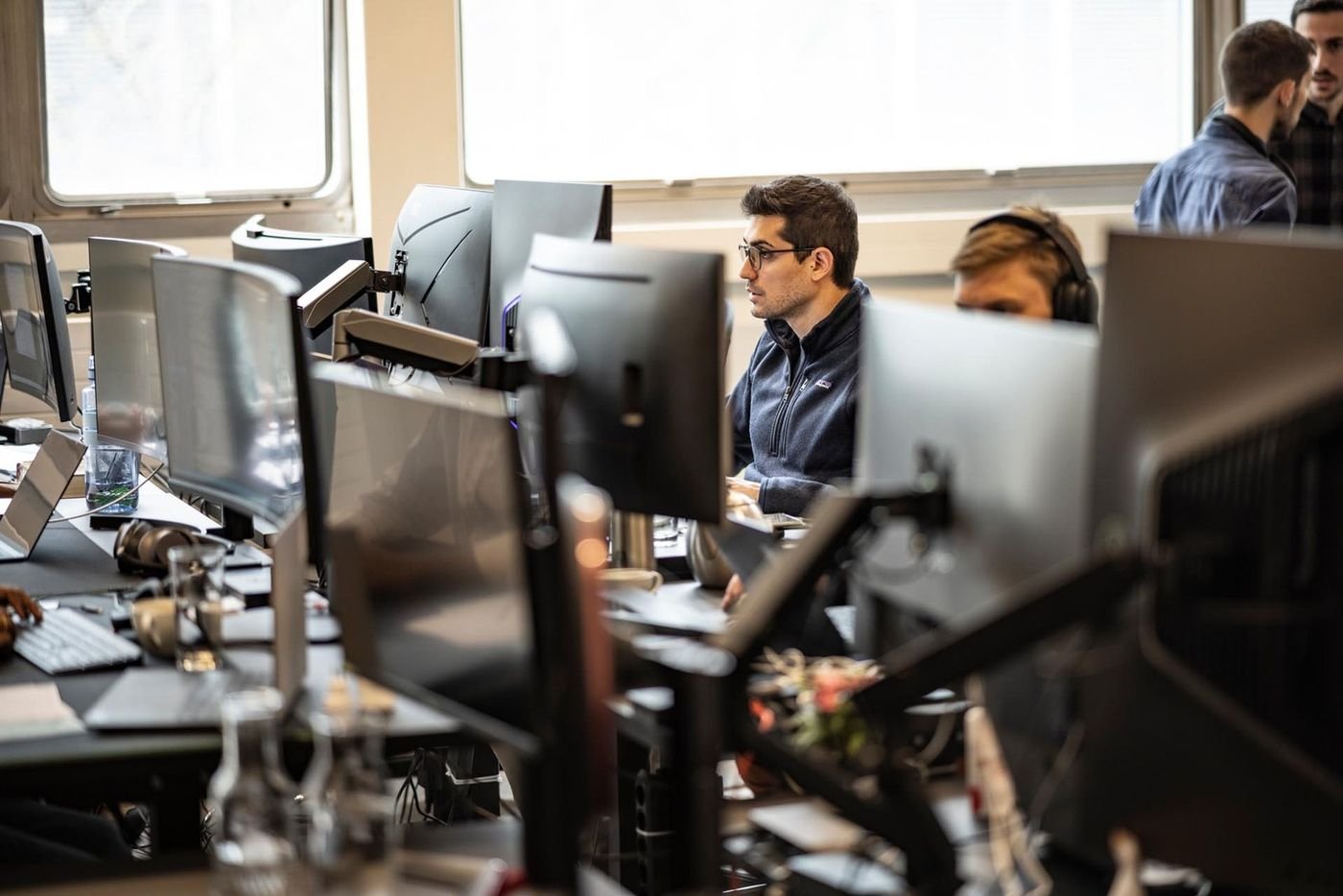 At work in Synthara’s offices in Zurich. © Synthara