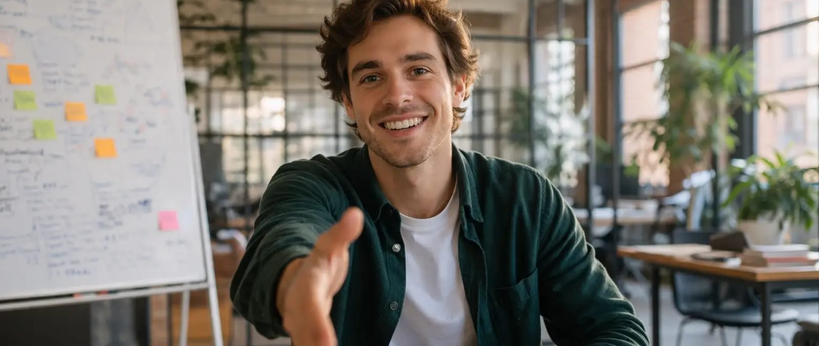 Global Ambition — young founder in startup environment